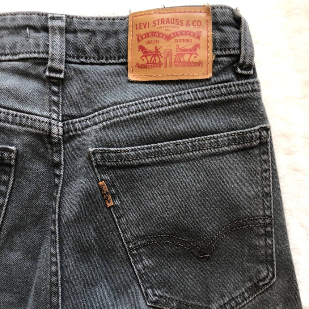 Levi's Vintage 721 High Rise Grey Skinny Jean Orange Tab Size 25 - Picture 11 of 11